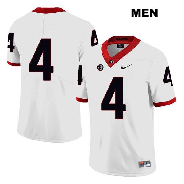 Georgia Bulldogs Men's James Cook #4 NCAA No Name Legend Authentic White Nike Stitched College Football Jersey WSP8356MJ